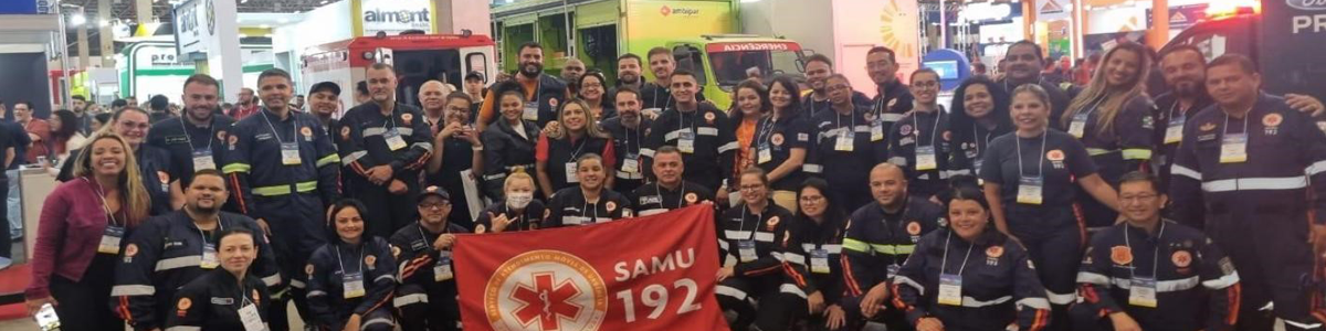 A equipe do Samu Santos representou a cidade na Expo Emergência 2023