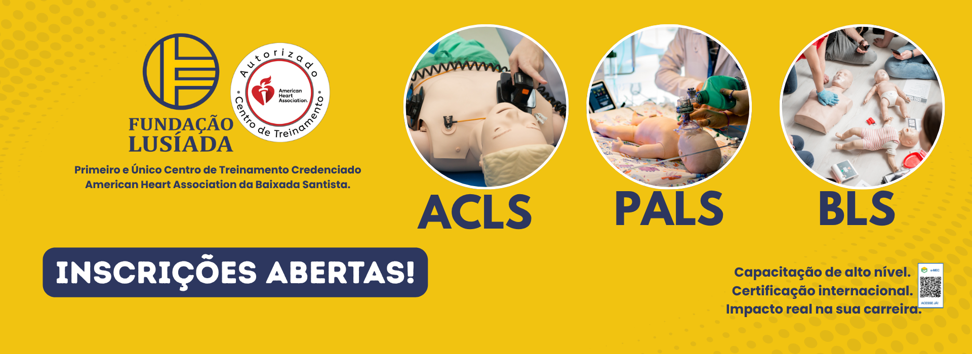 Unilus abre as inscrições para cursos ACLS/PALS/BLS